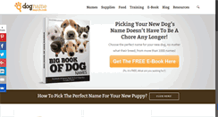 Desktop Screenshot of dognamesearch.com
